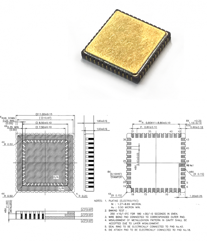 Gyro Coding Chip MEMS Gyroscope Chip with 0.05deg/h Bias